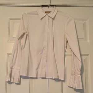 Apostrophe Pale Pink Button-Front Blouse